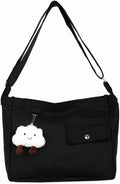 Large black shoulder bag