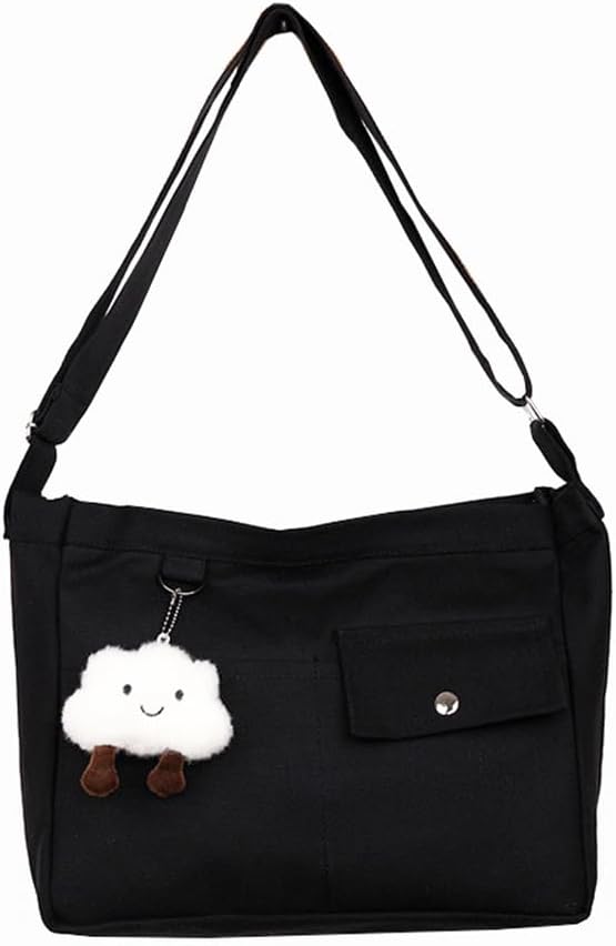 Large black shoulder bag